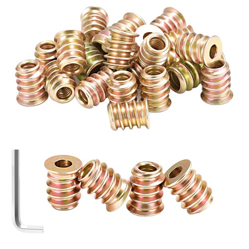 Pièces insert fileté bois - 45,