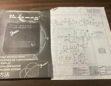 Fender Bassman 25 Amplifier Operating Owners Manual/Schematic