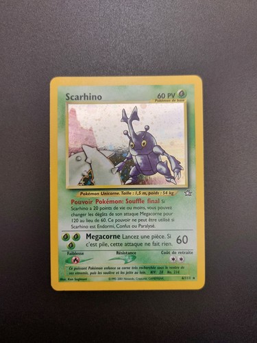Carte pokémon scarhino - pokémon,