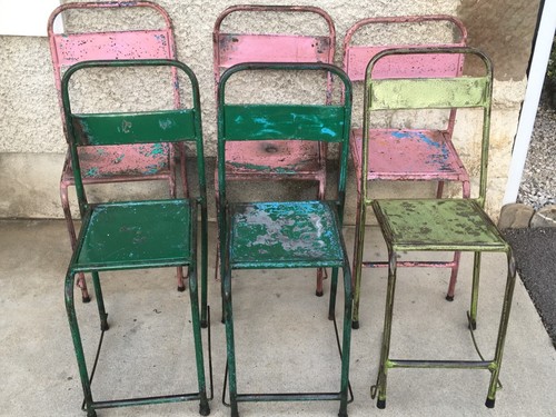 Lot chaises métal - métal, jardin