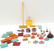 Lot 35 Vintage Lundby Dollhouse Miniature 1:16 Small Accessories Pillows Kitchen