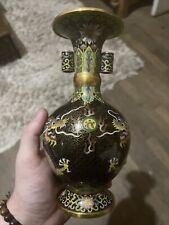 Vase Chinois Emaux Cloisonné
