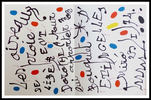 Joan miro poème - :,