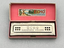 Vintage Harmonica M. Hohner The Echo Harp Germany with Original Box