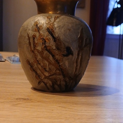Vase décoratif métal rond - décoratif,
