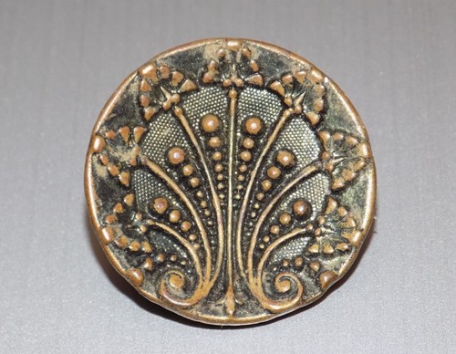 Ancien bouton laiton decor - ancien,