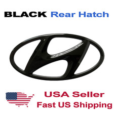 Rear Hatch H logo Black Emblem For HYUNDAI ioniq5 2022 - 2023