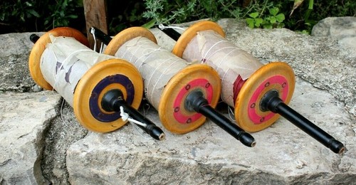 Bobines fil en bois - 3,