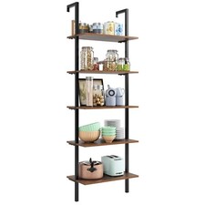 Étagère 5 étagères suspendues bibliothèque planche murale étagère suspendue