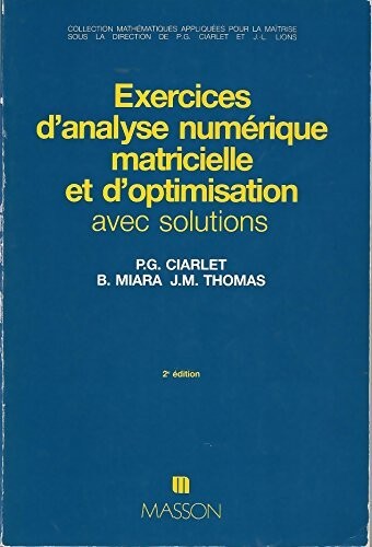 Exercices analyse numérique - exercices, d'analyse