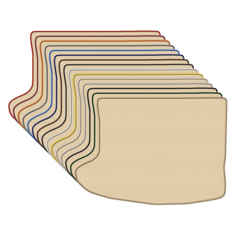 Beige tapis coffre velour - beige,