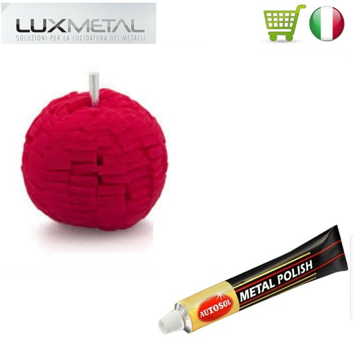 Boule rouge vernis métal - boule,