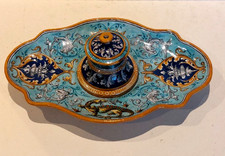 Encrier Ancien En Faience De