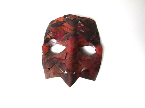 Masque cuivre chouette hibou