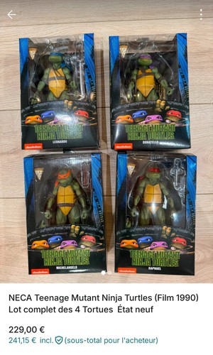 Figurines neca tortues - neca, ninja