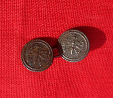 A Pair of Bronze Cape or Cufflinks - Butterflies!