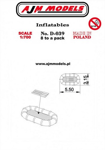 Ajm models d039 radeau - models,