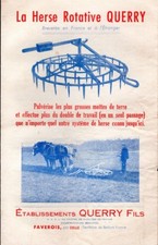 La Herse Rotative Querry - Advertising Leaflet - 1950