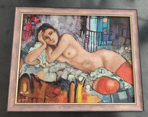 Peinture huile sur bois - sur, 40x50