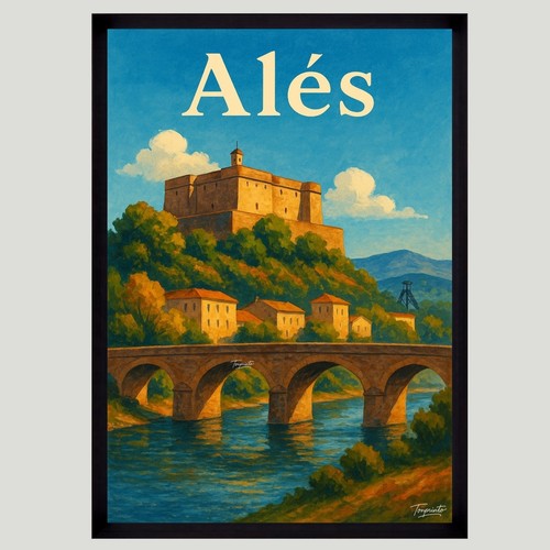 Affiche poster mural alès - affiche,