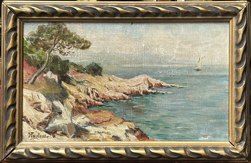 Antique original oil painting - oil,