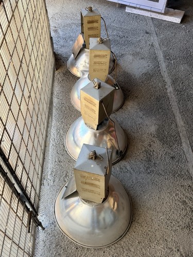 Lot lampes industrielles - 4,