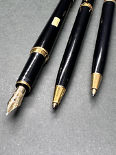 MONTBLANC Noblesse Oblige Black GT Fountain & Ballpoint & Mechanical 3Pen set