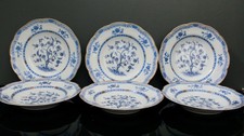 6 assiettes à soupe EN PORCELAINE DE LIMOGES HAVILAND " ARBRE DE VIE " diam 24