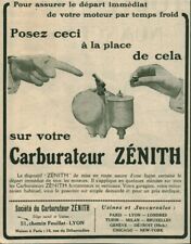 1921 Zenith Antique Carburetor Magazine Advertisement