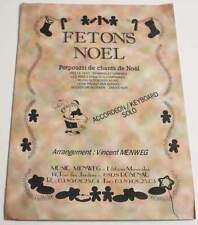 Partition sheet music VINCENT MENWEG : Fêtons Noël * Accordéon Keyboard
