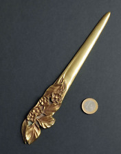 Art Nouveau - Bronze Paper Cut Early 20th Century Foliage Decor - Length 23cm