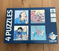 MINT! RARE! TINTIN SNOWY Jigsaw Puzzle  4 Kinds of Set  F/S