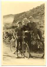 Kids Bike Road Road - Old Amateur Photo Year. 1940 50