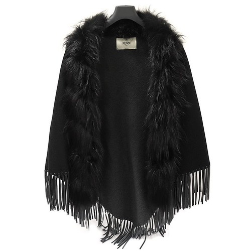 Fendi poncho cachemire noir - poncho,