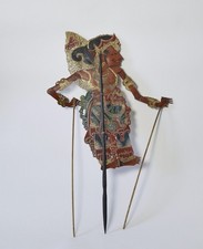 Antique Wayang Kulit Theatre Puppet, Java, 20th Century