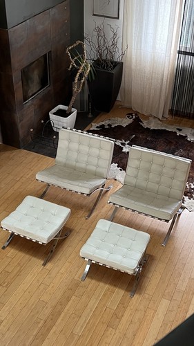 Fauteuils barcelona mies van - fauteuils"barcelona",