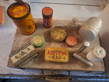 Lot de Boîtes Publicitaires métal/ verre / opaline - Anciens