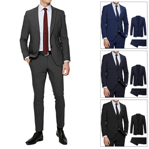Robe homme bleu noir
