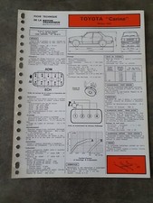 FICHE TECHNIQUE AUTOMOBILE