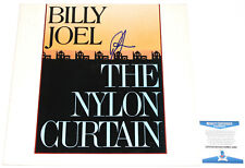 BILLY JOEL  SIGNED THE NYLON CURTAIN RECORD ALBUM VINYL LP PROOF BECKETT COA BAS