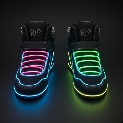 Chaussures roller quad t45 led - roller,