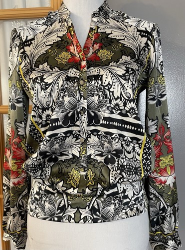 Bebe floral satin blouson - floral,
