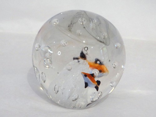 Boule presse papier sulfure - , en