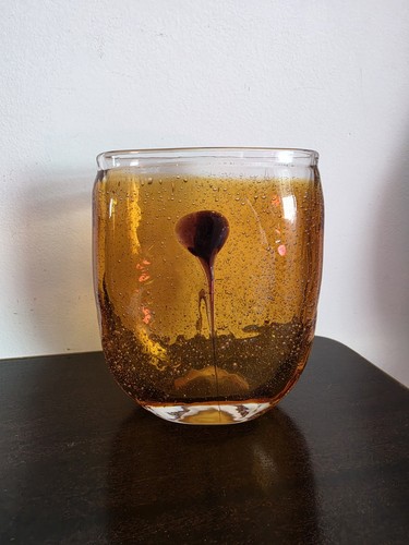 Joli vase orange vintage - joli,
