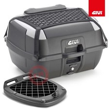 GIVI B45+ 45LT BLACK TRUNK WITH UNIVERSAL MONOLOCK PLATE + BACKREST