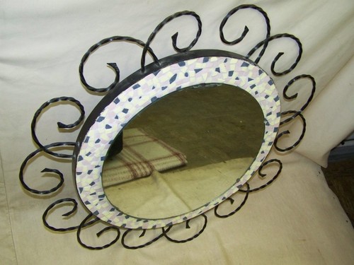 Ancien miroir mural style - miroir,