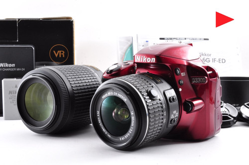 Nikon d3300 dslr double zoom - dslr,