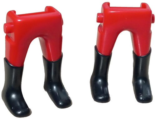 Playmobil jambes rouges - x2,