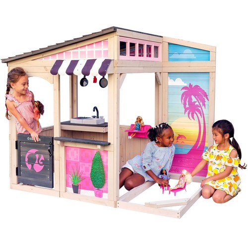 Cabane enfant barbie bois - enfant,