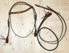 Bridon Western Pony Cuir Plein